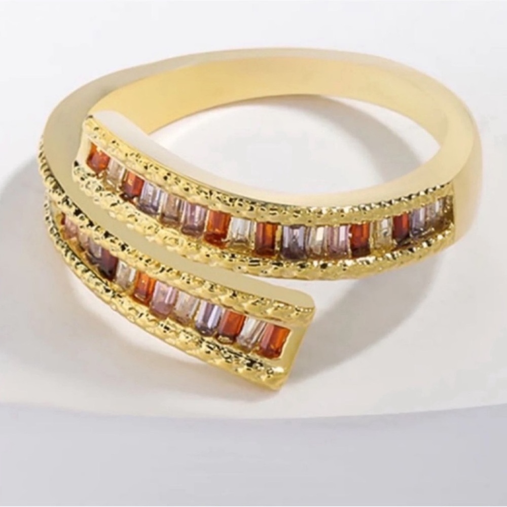 NIB Arvino Amethyst 18k Gold wrap svelte wrap ring - Picture 4 of 14